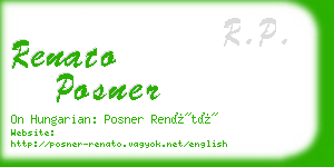 renato posner business card